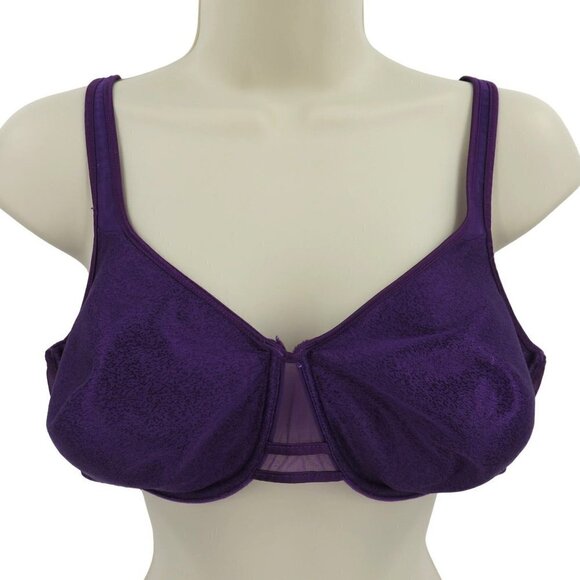 VTG Playtex Body Language 40C Bra Style 4304 Purple Underwire Unlined Soft Cup - Picture 1 of 13